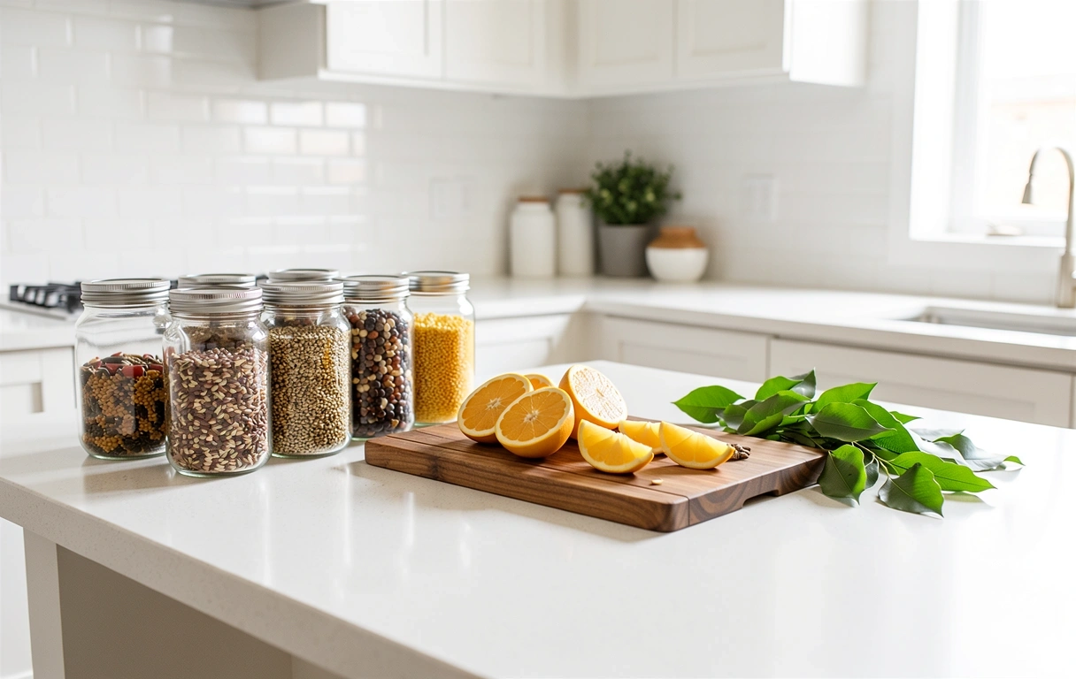 Environnement de cuisine saine